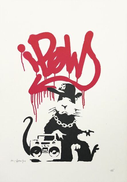 Banksy, ‘Gangsta Rat’, 2004