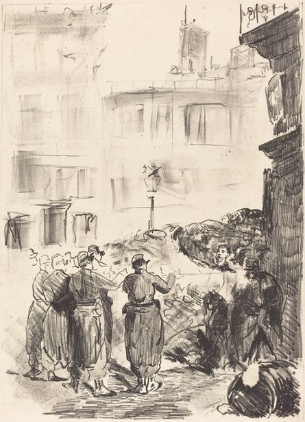 Édouard Manet, ‘The Barricade (La barricade)’, 1871