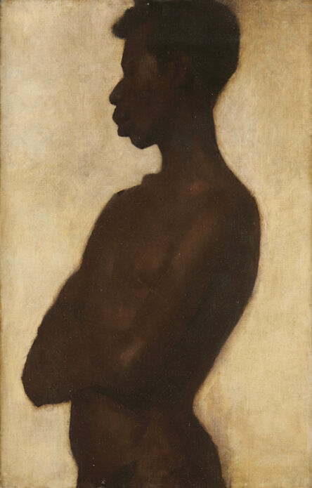 Albert de Belleroche, ‘Half-length Portrait of a Nude Black Man’, 1890