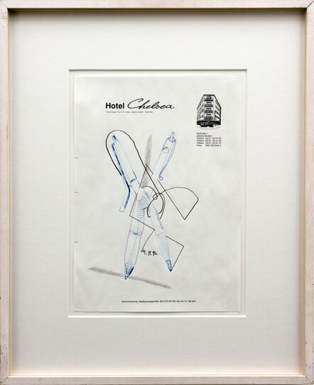 Martin Kippenberger, ‘Hotel-Zeichnung Chelsea-Hotel’, 1990