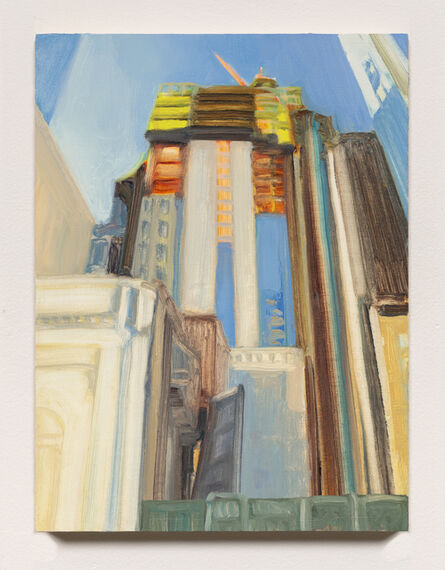 Gwyneth Leech, ‘Cort Theatre and Building Rising, View from West 48th Street #2’, 2019