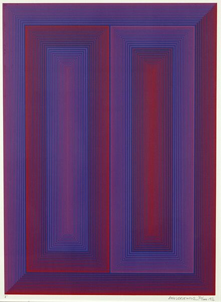 Richard Anuszkiewicz, ‘Sequential X’, 1972