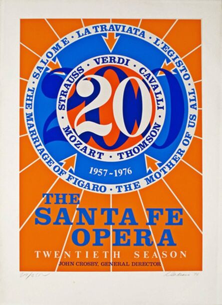 Robert Indiana, ‘Santa Fe Opera (Hand signed, numbered)  ’, 1976
