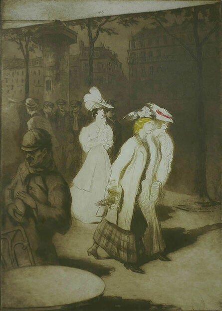Edgar Chahine, ‘Les Trotteuses (Women about Town)’, 1907