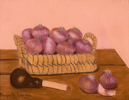 Margarita Lozano, ‘Basket with Red Onion and Spoons ’, 1998