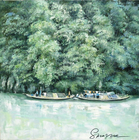Zhang Shengzan 张胜赞, ‘Home in a river’, 2003