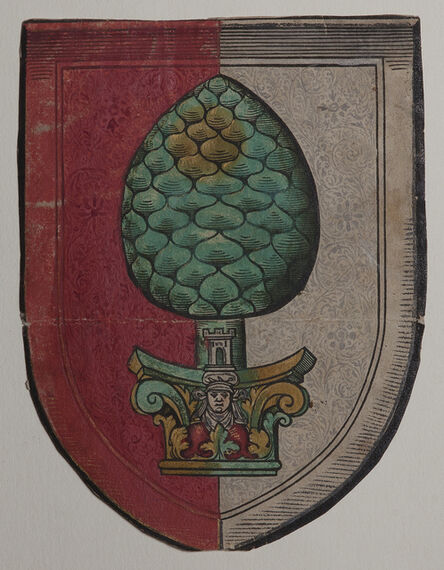 Christoph Amberger, ‘Large Ex-Libris for the City of Augsburg in the Form of a Shield’, ca. 1540
