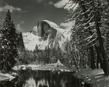 Ansel Adams, ‘Half Dome, Merced River, Winter, Yosemie Valley’, ca. 1938