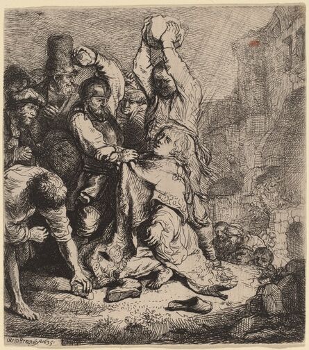 Rembrandt van Rijn, ‘The Stoning of Saint Stephen’, 1635
