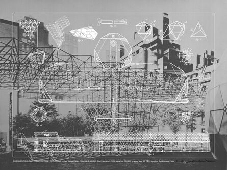 R. Buckminster Fuller, ‘Synergetic Building Construction - Octetruss. (Fuller in sculpture garden, MoMA)’, 1981