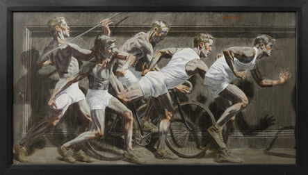 Mark Beard, ‘[Bruce Sargeant (1898-1938)] Frieze with Five Tightly Grouped Athletes’, n.d.