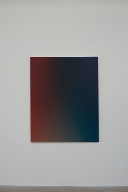 Oliver Marsden, ‘Fade XXVII Deep Red Trans Blue Green / OMS 493, 2014Acrylic on canvas150 x 120 x 4.5 cm’, 2014