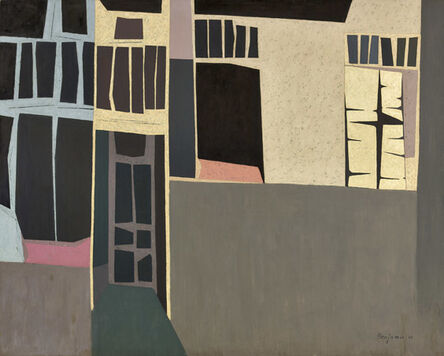 Karl Benjamin, ‘Cube Buildings’, 1954