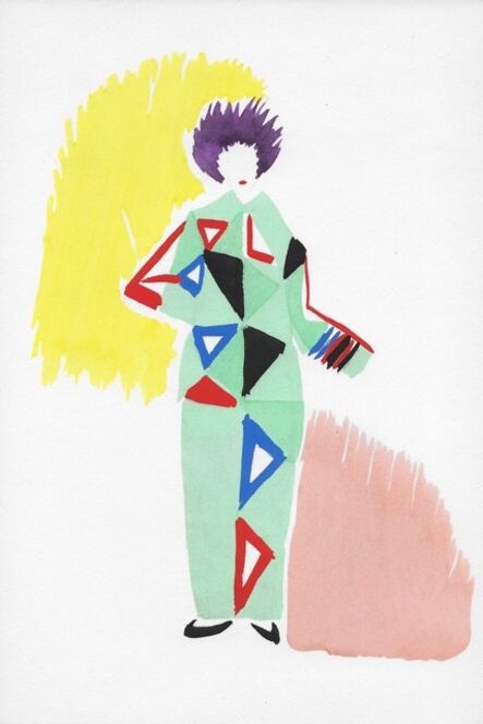 Sonia Delaunay, ‘Projet de pyjama pour un bal’, 1969