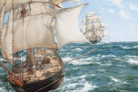 Montague Dawson, ‘Racing Home, the China Clippers Chrysolite and Stornoway Almost Neck-and-Neck’