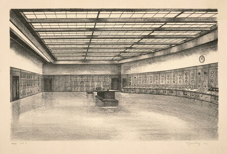 Carl Grossberg, ‘Central control stand (BEWAG, Berlin)’, 1930