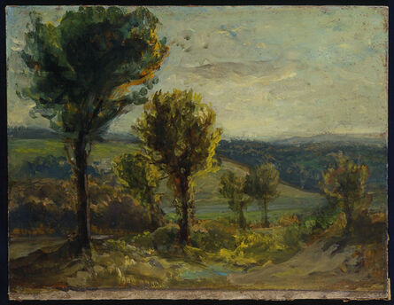 Eugène Delacroix, ‘Landscape near Champrosay’, 1850