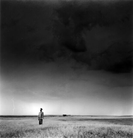Tseng Kwong Chi, ‘Lightning Field, North Dakota (Left)’, 1987