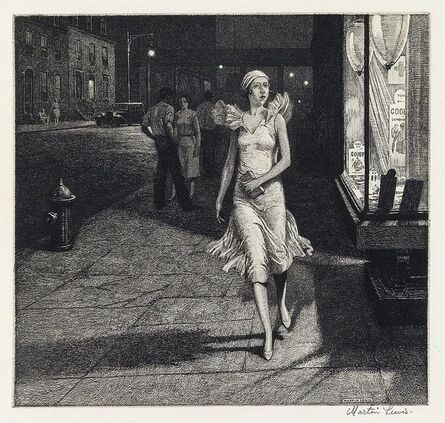 Martin Lewis, ‘Night in New York’, 1932