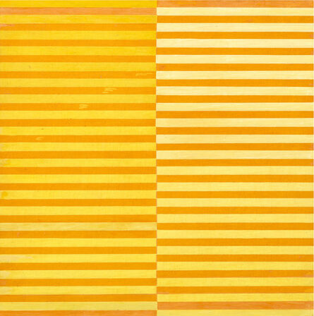 Dadamaino, ‘Ricerca del colore. Giallo su arancio’, 1966-68