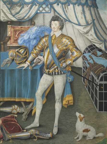 Nicholas Hilliard, ‘Portrait of Sir Anthony Mildmay, Knight of Apethorpe, Northants’, c. 1590-1593