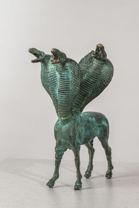 Joshua Goode, ‘Bronze sculpture, three headed serpent centaur: ' Serperus'’, 2019