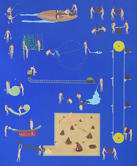 Akira Ikezoe, ‘Coconut Heads with Water and Sand’, 2019