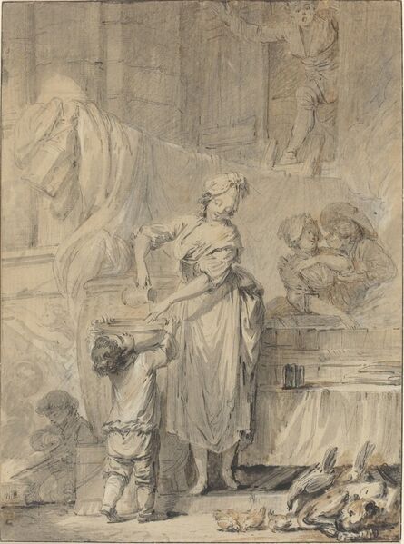 Pierre-Antoine Baudouin, ‘Kindly Martine’, 1760s