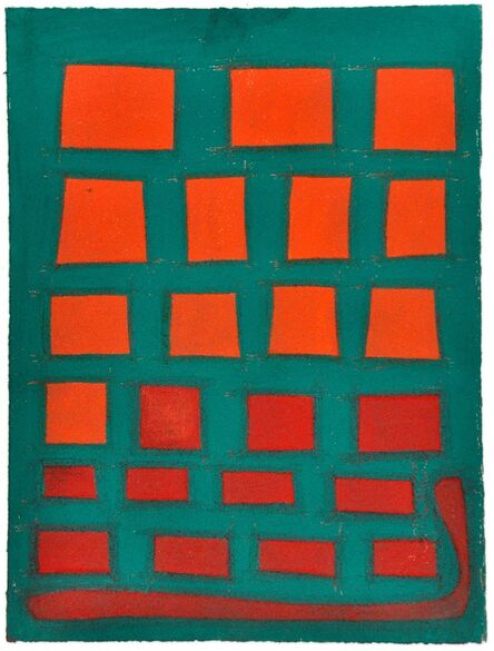 Julian Martin, ‘Untitled (red shapes on green)’, 2011