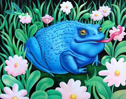 Emma Steinkraus, ‘Blue Toad with Green Lacewing’, 2020