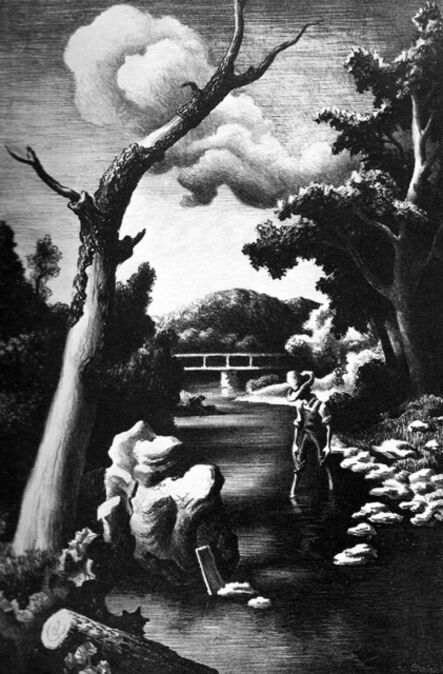 Thomas Hart Benton, ‘Shallow Creek’, 1939