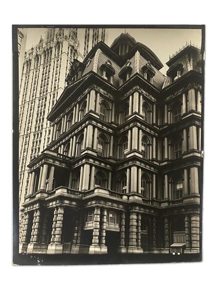 Berenice Abbott, ‘Old Post Office, Broadway and Park Row, Manhattan, May 25’, 1938