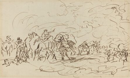 Johann Joseph Zoffany, ‘Sandstorm in the Desert Overtaking a Caravan’, ca. 1783/1789