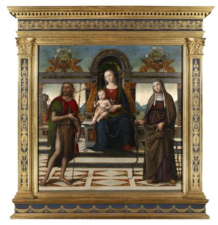Master of Santo Spirito, ‘The Virgin and Child with St. John the Baptist and St. Verdiana’, Active late 15th – early 16th c.