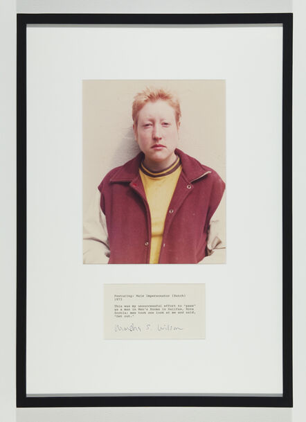Martha Wilson, ‘Posturing: Male Impersonater (Butch)’, 1973