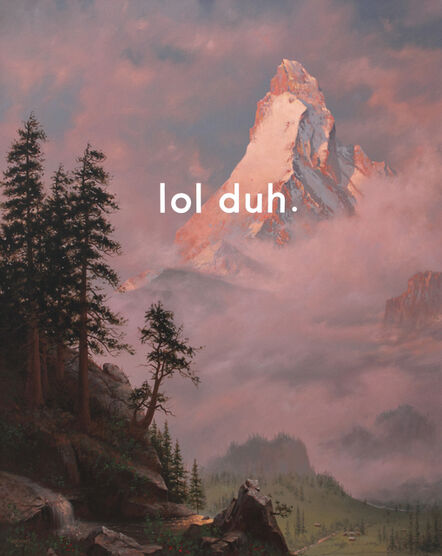 Shawn Huckins, ‘Sunrise on the Matterhorn: Laughing Out Loud, Duh’, 2014