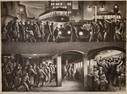 Benton Spruance, ‘The People Work series of four lithographs’, 1937