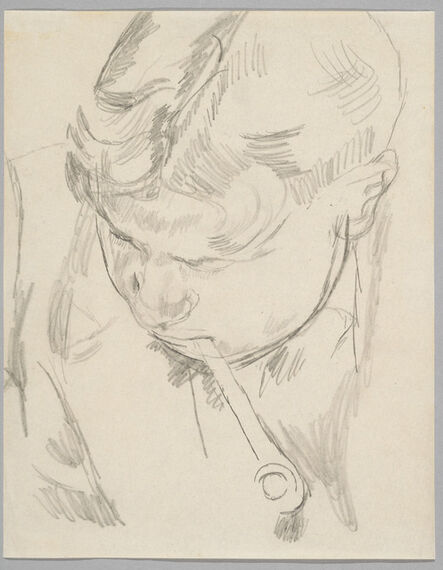 Duncan Grant, ‘David 'Bunny' Garnett Smoking a Pipe’, 1918