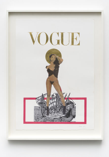 Godfried Donkor, ‘Red Madonna on Vogue’, 2010