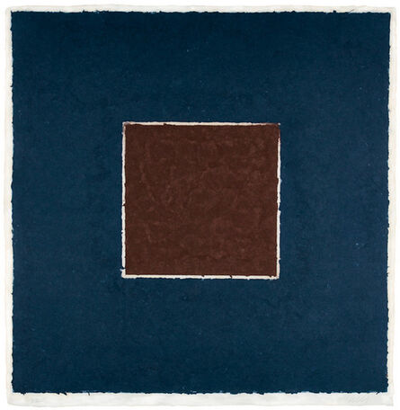 Ellsworth Kelly, ‘Colored Paper Image XX (Brown Square with Blue), from Colored Paper Images’, 1976