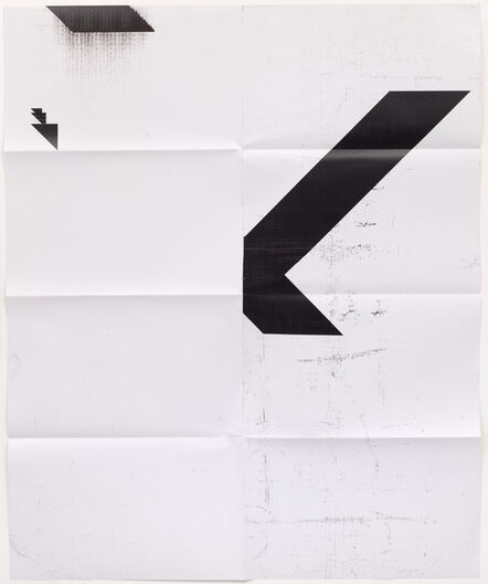 Wade Guyton, ‘X Poster (Untitled, 2007, Epson UltraChrome inkjet on linen, 84 x 69 inches, WG1209)’, 2013