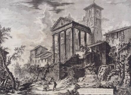 Giovanni Battista Piranesi, ‘Veduta del Tempio di Ercole nella Città di Cora... (View of the temple of Hercules at Cori)’, 1764