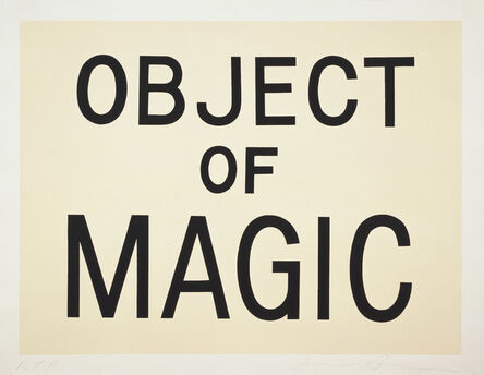Jonathan Borofsky, ‘Object of Magic’, 1989