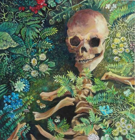 Liu Bing, ‘Skull in Grass’, 2014