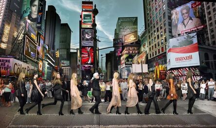 Simon Procter, ‘Karl Lagerfeld in Times Square, Editorial for Harper Bazaar 2006, NYC’, 2006
