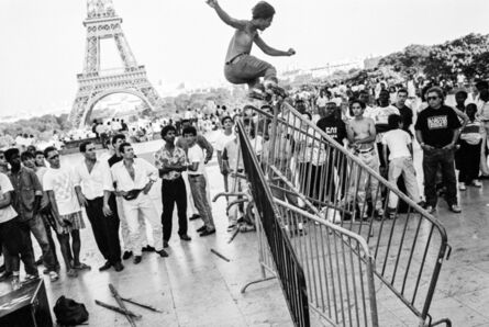 Arthur Elgort, ‘Skaters at the Eiffel Tower, Paris’, 1990