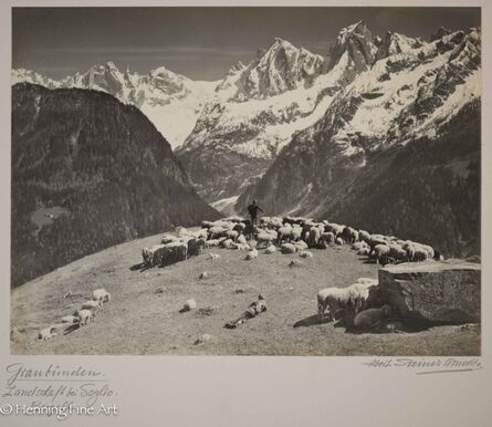 Albert Steiner, ‘”Graubunden. Landschaft bei Soglio. - -Bergell -”  (Graubunden. Landscape at Soglio. -Bergell -)’, 1925-1950