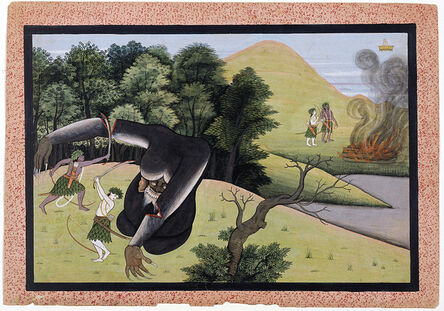 Manaku of Guler, ‘Finally the demon Kabandha receives redemption’, ca. 1775