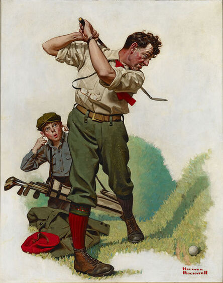 Norman Rockwell, ‘The Golfer’, ca. 1920