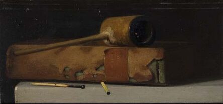 John Frederick Peto, ‘Still Life with Pipe and Book’, late 19th or early 20th century